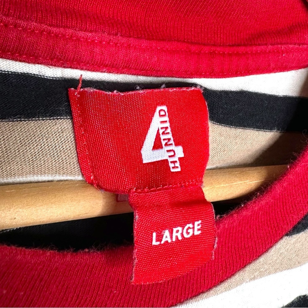 4hunnid YG Striped Tee Shirt - Picture 5 of 6